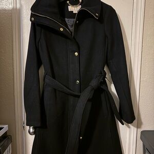 MICHAEL Michael Kors Black Trench Coat